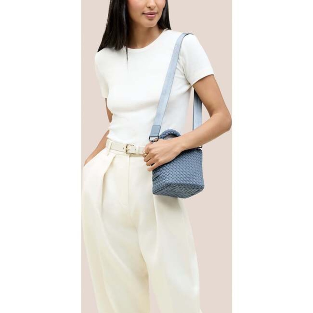 Naghedi Blue Woven Tote Bag - Picture 6 of 16